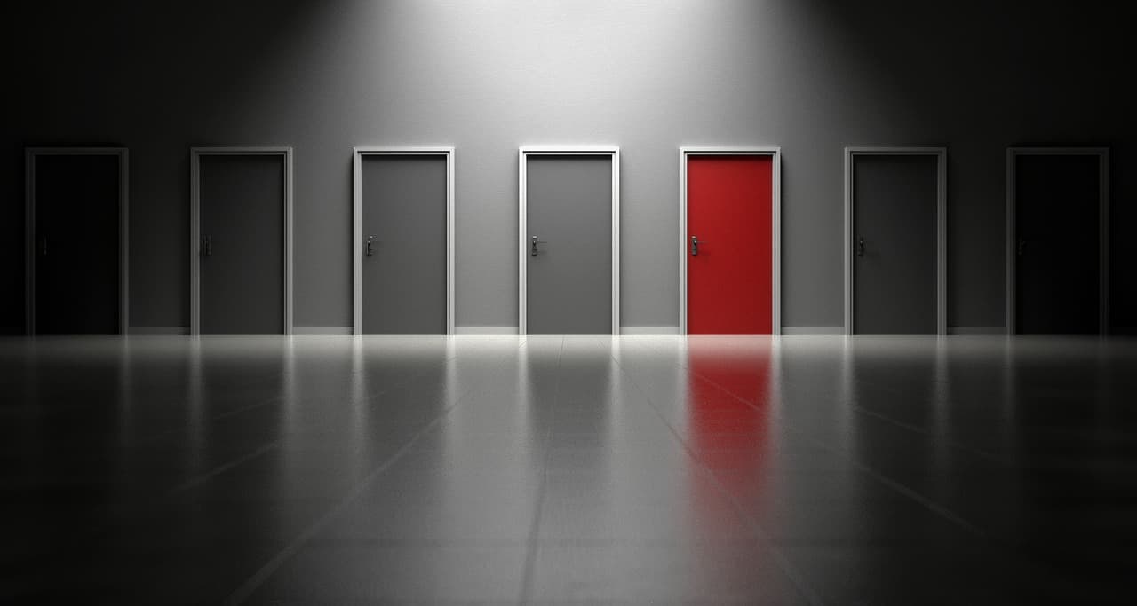 actuarial opportunities expressed as doors to choose from