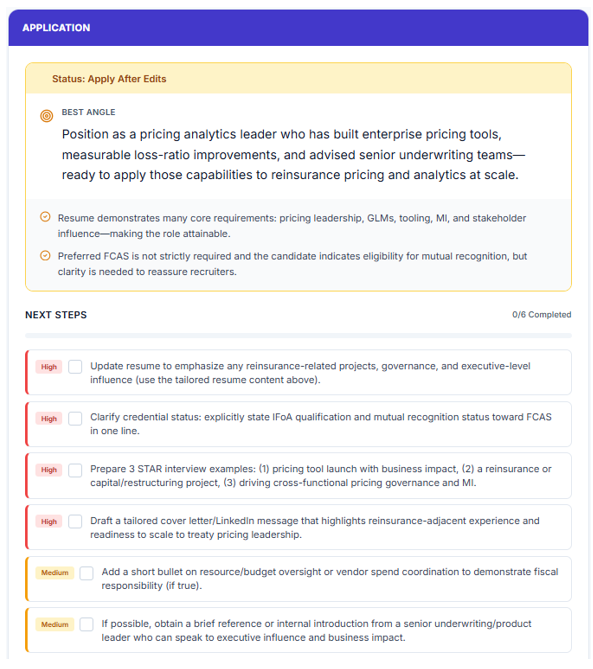 Application Strategy Screenshot